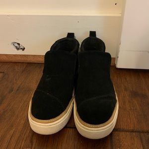 toms black fashion shoes